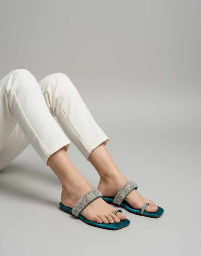 Chamak Dhamak Flat Green