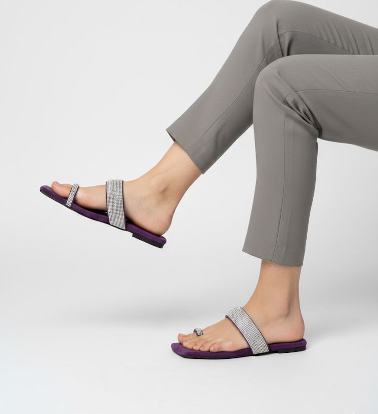 Chamak Dhamak Flat Purple