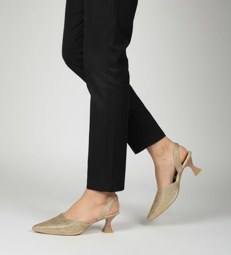 Famous Stone Heel Golden