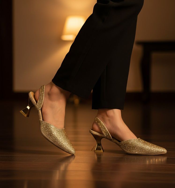 Famous Stone Heel Golden